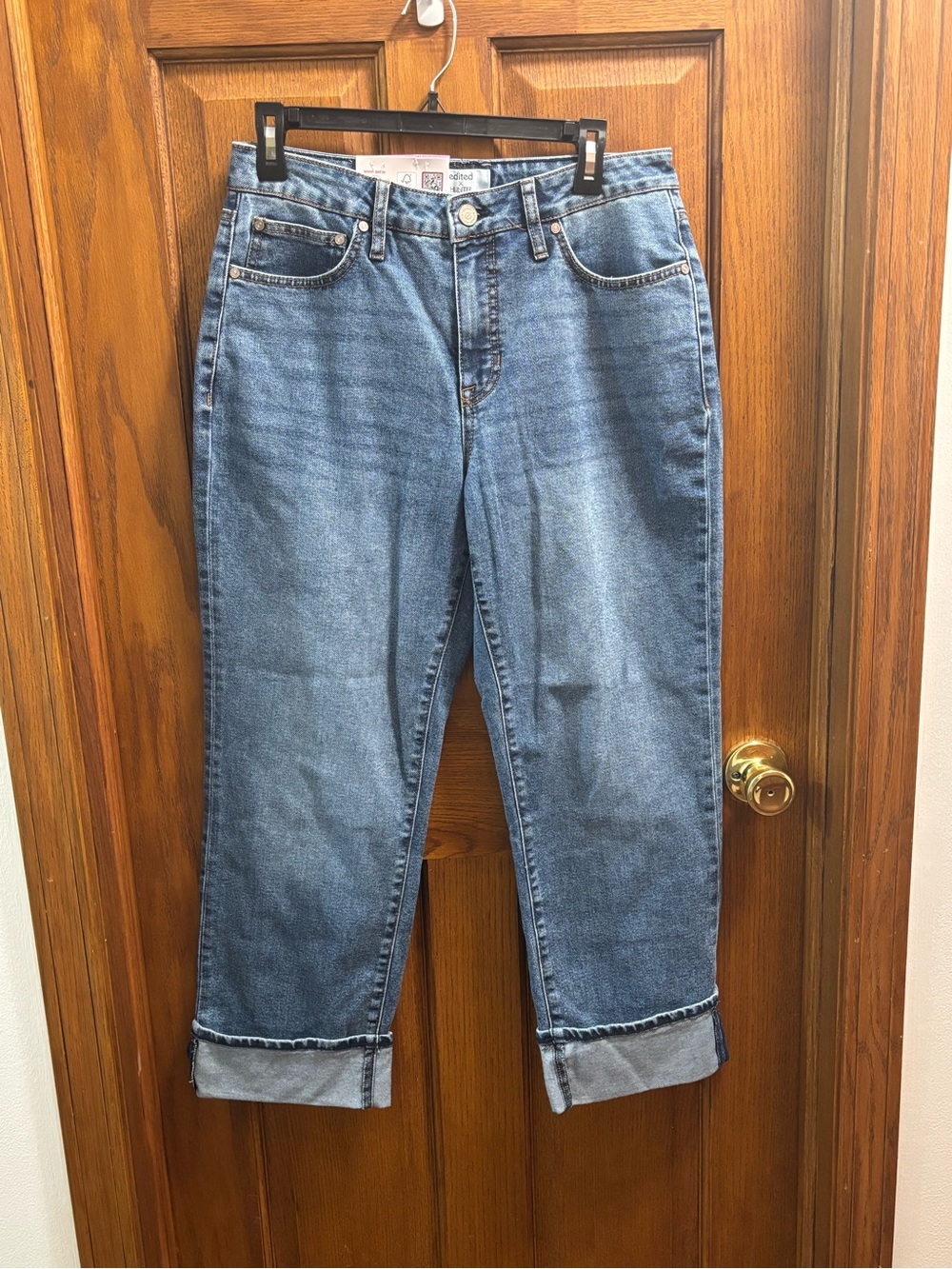 Edited by Hunter McGrady Women's Cuffed Wide Leg Jean Sz 6. NWT